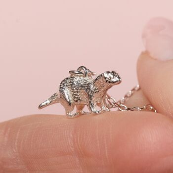 Personalised Sterling Silver Ferret Necklace, 2 of 10