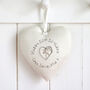 Personalised 40th Birthday Hanging Heart Gift For Her, thumbnail 3 of 12