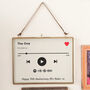 Personalised Spotify Glass Frame, thumbnail 2 of 4