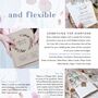Dusky Pink Vellum Save The Date Calendar, thumbnail 4 of 6