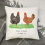 Personalised Chickens Cushion, thumbnail 2 of 3