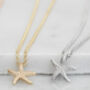Starfish Necklace For Calm And Renewal, thumbnail 1 of 5