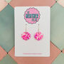 Sparkly Mini Shell Resin Earrings, thumbnail 1 of 12