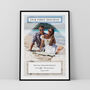 Our First Holiday Couples Photo Print Personalised Dating Gift, thumbnail 3 of 5