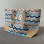 Personalised Chevron Patch Tote Bag, thumbnail 3 of 5