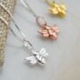 Rose Gold Honey Bee Necklace, thumbnail 3 of 7