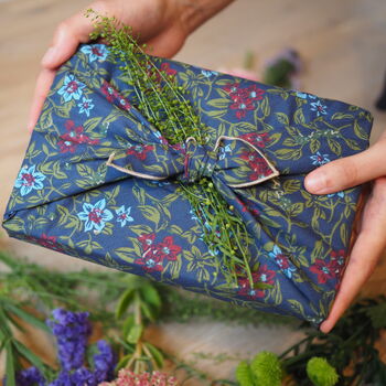 Reusable Recycled Fabric Gift Wrap 'Floral', 9 of 12