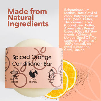 Spiced Orange Conditioner Bar For All Hair Types, 2 of 9