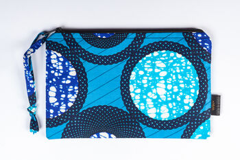 Large African Print Zip Pouch, 6 of 9