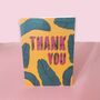 Thank You African Print Card, thumbnail 1 of 2