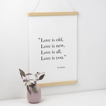 Love Is Old, Love Is New Lyric Print, 3 of 7