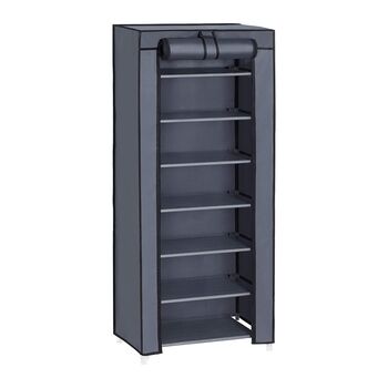 Seven Tier Shoe Rack Storage Cabinet With Fabric Cover, 11 of 12