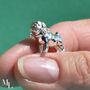 Pug Sterling Silver Charm, thumbnail 1 of 12