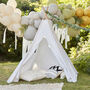 Kids Indoor/Outdoor Play Tent White Teepee, thumbnail 2 of 5