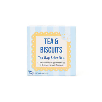 Tea And Biscuits Tea Bag Selection Gift Cube, 2 of 7