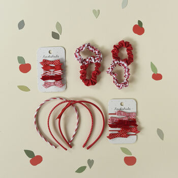 School Three Pack Headbands Red, 2 of 2