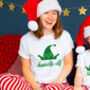 Personalised Elf Christmas Ladies Pyjamas, thumbnail 1 of 12