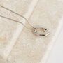 Irregular Hammered Oval Drop Pendant Necklace, thumbnail 1 of 6