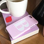 Personalised Pink And White Alphabet Phone Case, thumbnail 1 of 10
