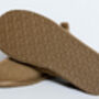 Sheepskin Slippers Camel 100% Hand Crafted Hard Sole, thumbnail 3 of 4