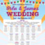Festival Wedding Seating Plan, thumbnail 6 of 12
