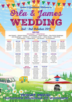 Festival Wedding Seating Plan, 6 of 12