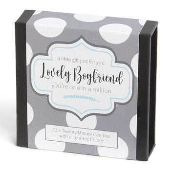 Boyfriend Twenty Minute Candle Gift Set, 2 of 6