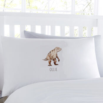 Personalised Dinosaur Pillowcase, 2 of 3