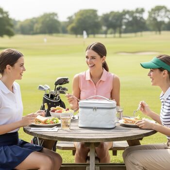 Personalised White Golf Lunch Bag, 10 of 10
