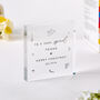Festive Acrylic Plaque Keepsake For Friends, thumbnail 1 of 4