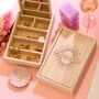 Personalised Sun Wooden Jewellery Case With Mirror, thumbnail 8 of 12