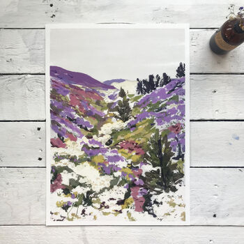Lavender Hills Giclee Fine Art Print A3, 4 of 7