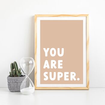 Children's Positivity Poster 'You Are Super', 3 of 7