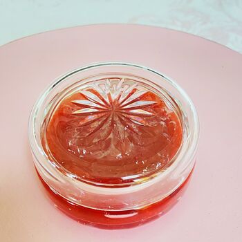 Antique Crystal Cut Glass Lidded Jam / Preserve Pot ~ Six, 8 of 10