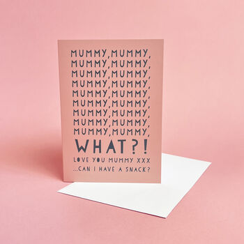 Funny Mummy Snack Birthday Card, 7 of 7