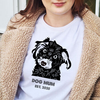 Personalised Dog Mum T Shirt, 4 of 12