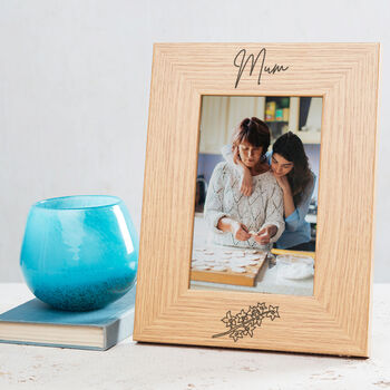 Personalised Birth Month Flower Photo Frame For Best Friend, 4 of 12