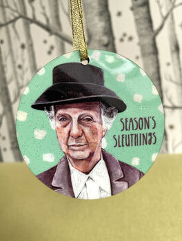 Miss Marple Christmas Bauble, Murder Mystery Decoration, 5 of 5