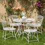 Vintage Cream Two Person Garden Bistro Set, thumbnail 3 of 9