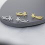 Shooting Star Crawler Earrings In Sterling Silver, thumbnail 4 of 11