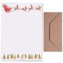 A4 Letter Writing Paper With Christmas Santa Sleigh, thumbnail 5 of 6