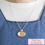 Wooden Bumble Bee Necklace, thumbnail 5 of 12