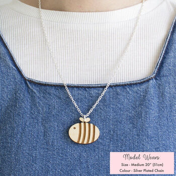 Wooden Bumble Bee Necklace, 5 of 12