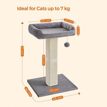 Cat Scratching Post With Sisal Plush Cat Tree, 9 of 10