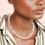Oval Pearl Beaded Double Layer Fish Necklace, thumbnail 6 of 7