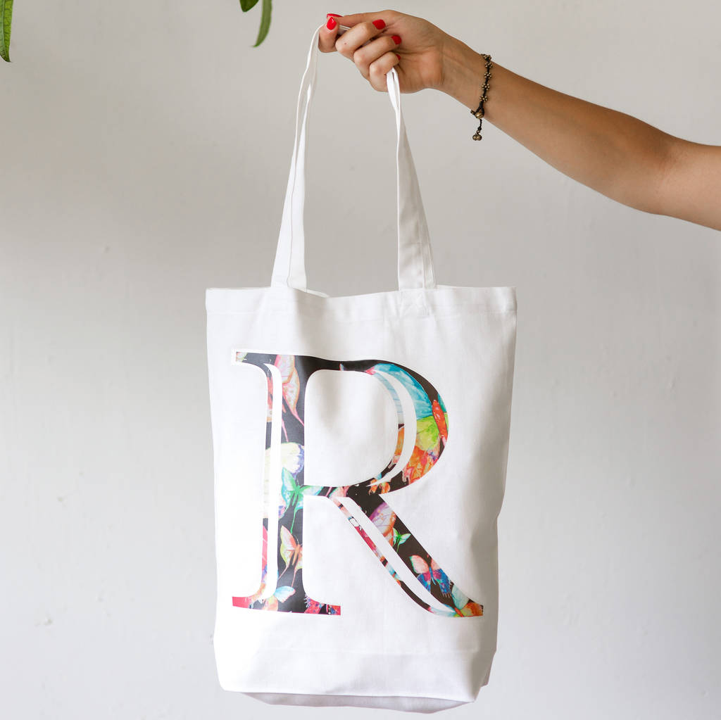 travel bag with initials