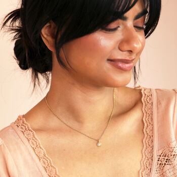 Flower Carded Pendant Necklace, 6 of 9