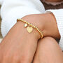 Personalised 18ct Gold Plated Charm Ball Bracelet, thumbnail 1 of 4
