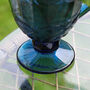 Sapphire Blue Pitcher Jug Flower Vase, thumbnail 6 of 9