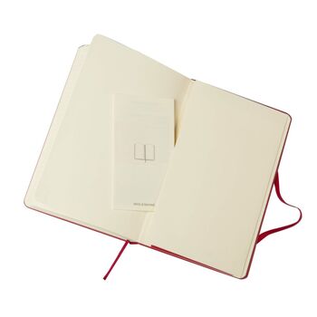 Personalised Moleskine Classic Notebook – Scarlet Red Large | Emboss Your Initials, 5 of 8